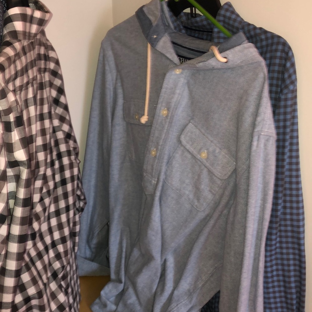 Champs hoodie button up